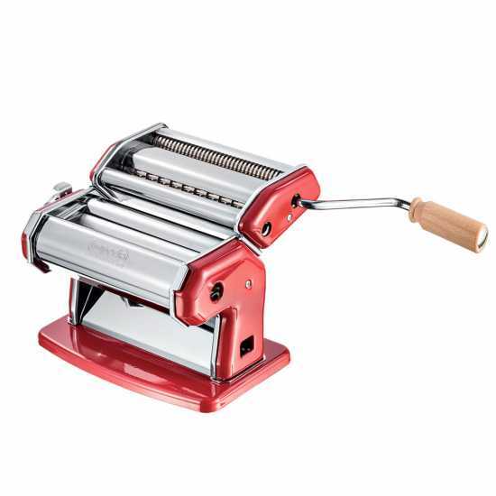 Imperia iPasta T.2/6.5 mm Roso - Manual Stainless Steel Pasta Maker