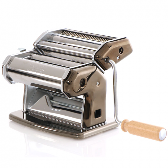 Imperia iPasta T.6,5/12 mm Ruvida Nero - Manual Stainless Steel Pasta Maker