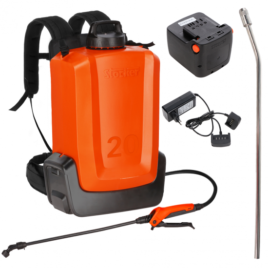 Stocker Ergomist 20 - Battery-powered Backpack Sprayer Pump - 20 L Tank - 21V  4Ah