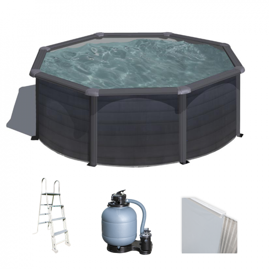 Gre Kea Round &Oslash;350 x 120 cm - Above-ground Steel Pool