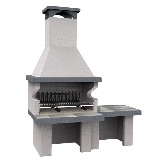 Edilmark Barbecue 200 - Wood and charcoal masonry babecue