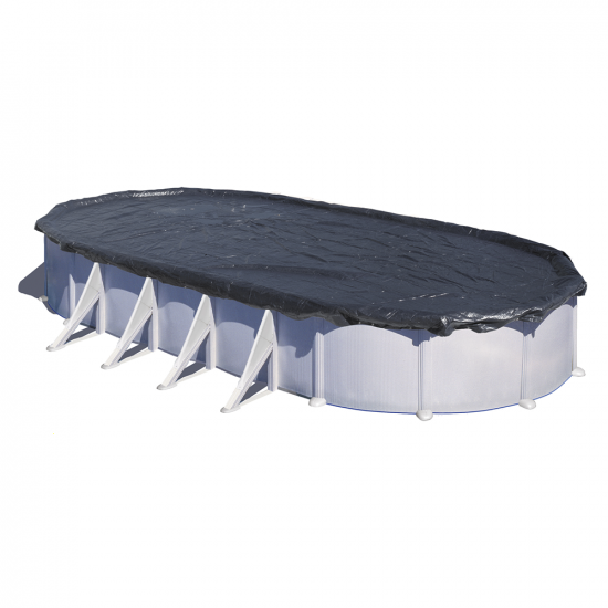 Gre 500 x 300 cm oval pool enclosure