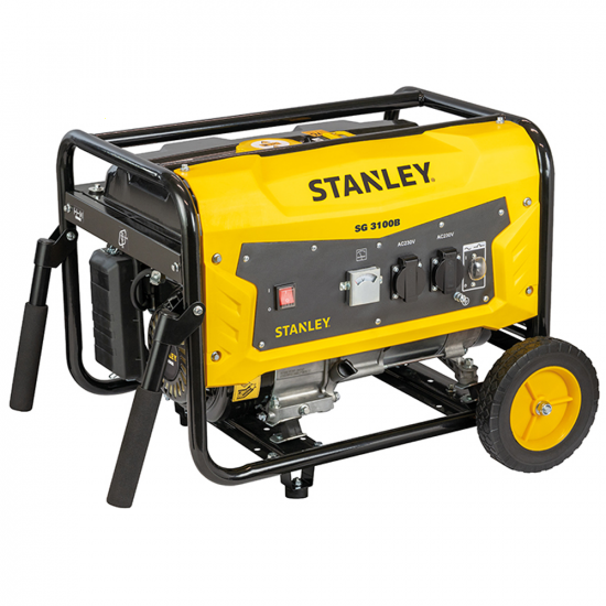 Stanley SIG 3100B - Petrol Power Generator - AVR 2.9 kW - DC 2.6 kW Single-phase