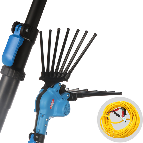 Lisam Oliwatt 3 - Electric Battery-powered Olive Harvester - With Nylon Prongs - 235-330 cm - Telescopic Pole