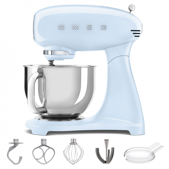 Smeg Full Colour Light Blue - Planetary Mixer - 4.8 L Stainless Steel Bowl