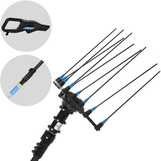 Campagnola Hercules 6 ECO Plug-in - Carbon Pole - 235 - 325 cm - Electric Battery-powered Olive Harvester