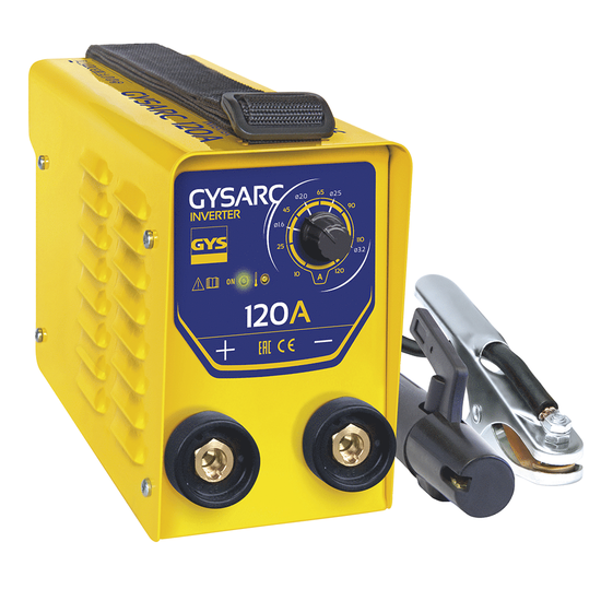 GYS GYSARC 120 - Inverter (MMA) welding machine - direct current (DC)