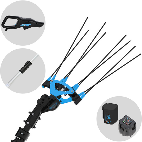 Campagnola Icarus V1 ECO Plug-in - PROM.0140 - Aluminium Pole - 225 - 340 cm - Battery-powered Electric Harvester - 21.6V 5Ah