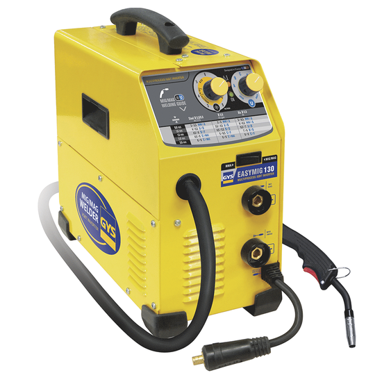 GYS Easymig 130 - Inverter Welding Machine (MIG/MAG: GAS, NO GAS and MMA) - direct current (DC)