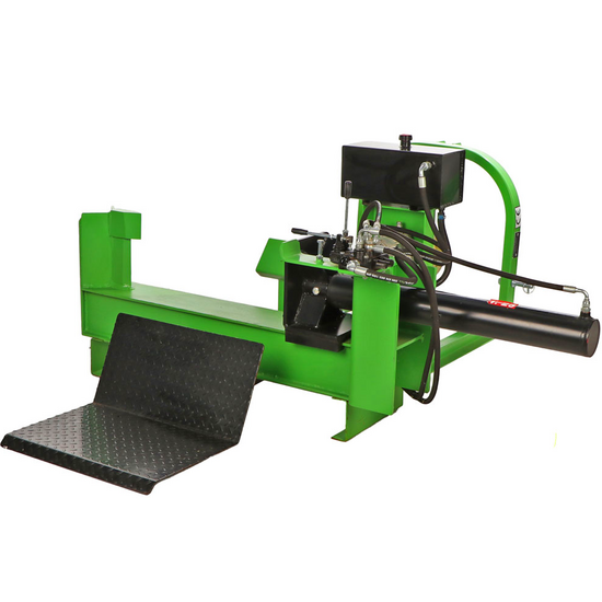 Tractor-mounted log splitter 25T - Horizontal - Hydraulic loading platform