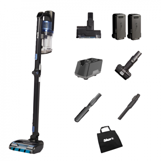 Shark Powerfins IZ320EUT - Vacuum Cleaner - Battery-powered Broom - with Pet Kit - 2x 21.6V Batteries