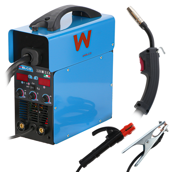 Awelco EASYMIG 160 - Inverter Multiprocess Welding Machine - MIG/MMA/TIG LIFT - GAS/NO GAS
