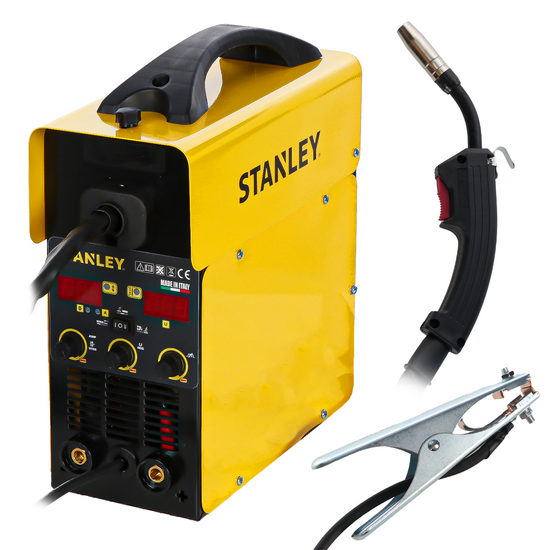 STANLEY MIG 160 - Multiprocess Inverter Welding Machine - MIG/MMA/TIG LIFT - GAS/NO GAS
