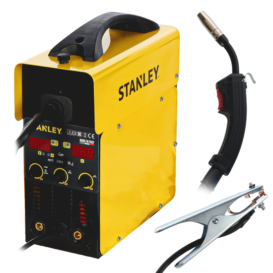 STANLEY MIG 180 - Multi-Process Inverter Welding Machine - MIG/MMA/TIG LIFT - GAS/NO GAS
