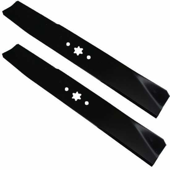 Pair of Multifunction Spare Blades (Cutting and Mulching) for MTD Riding-on Mower