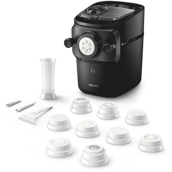 Philips Pasta Maker 7000 HR2665/96 - Electric pasta machine 2-in-1 - Kneads and extrudes