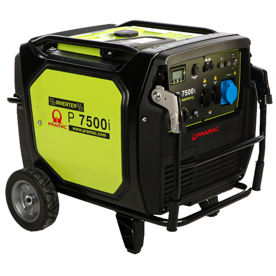 Pramac P7500I - Silent inverter power generator on wheels 7 kW - Continuous 6.5 kW Single phase