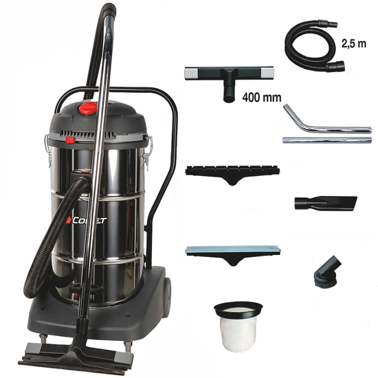 Comet CVP 365 XB - Vacuum cleaner - 65 l - Dust and liquids - Stainless steel - Removable drum