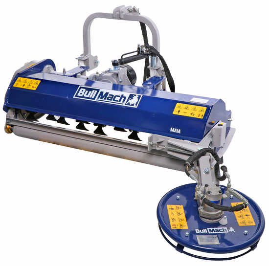 BullMach MAIA 155 SH - Tractor mulcher - Inter-row disc - Medium series - Hydraulic offset