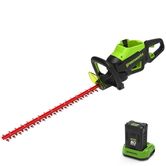 Greenworks GD60HT66K2 - Battery electric hedge trimmer 60V/2Ah - 66 cm blade