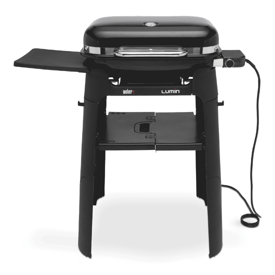 Weber Lumin with stand - Portable electric barbecue