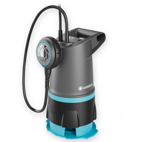 Gardena 20000 BASIC - 2-in-1 electric submersible pump for clear and dirty water - Integrated float switch