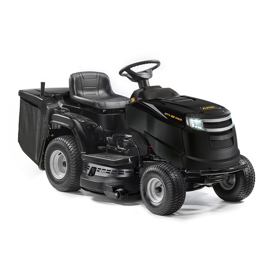 Alpina AT4 98 HWA - Ride-on Lawn Mower - Collection Basket - Hydrostatic Transmission