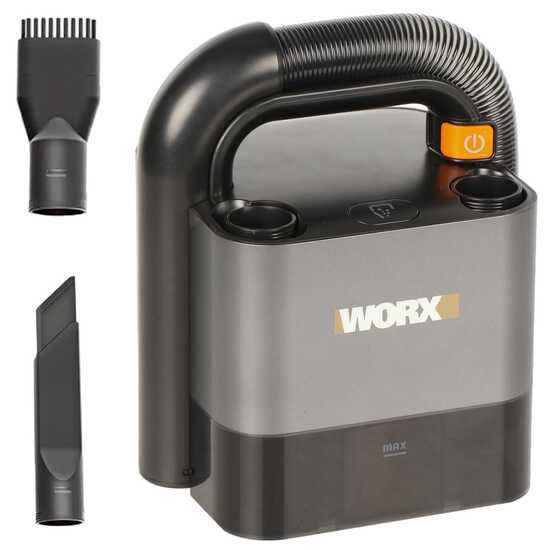 Worx WX030.9 - Cordless Portable Vacuum Cleaner - WITHOUT BATTERIES AND CHARGER