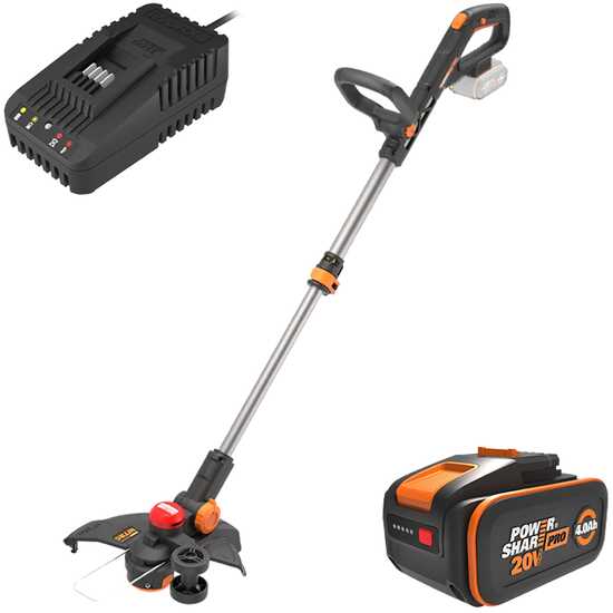 Worx WG173E - Cordless 3-in-1 Trimmer - 20V 4Ah