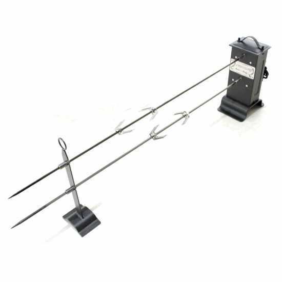 Cruccolini GA1-B double electric spit roaster for grills and BBQs
