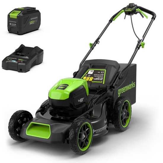 Greenworks GD48LM46SPIIK4 - Battery-powered self-propelled lawnmower - 48V/4Ah - Cutting width 46 cm