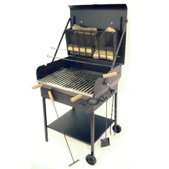 Cruccolini Gran Ristoro 69x45 Charcoal and Wood-fired Barbecue in Heavy-duty Sheet Metal