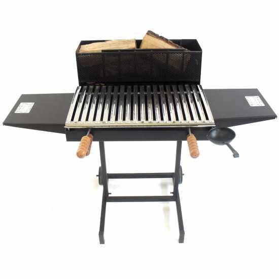 Cruccolini Pisa 60x35 Charcoal and Wood-fired Barbecue in Heavy-duty Sheet Metal