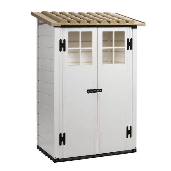 Garofalo Tuscany Evo 100 - Garden Shed - With Windows and Double Door