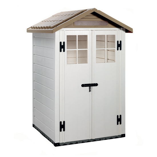 Garofalo Tuscany Evo 120 - Garden Shed - With Windows and Double Door