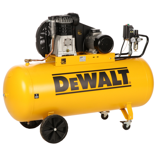 DeWalt DXCMB4T200HE - 4 HP electric motor three-phase belt driven air compressor - 200 lt