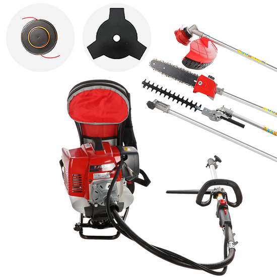 Kawasaki TJ 53EZ C COMBI - Backpack Multi-Function Petrol Brushcutter - Blue Bird Shaft