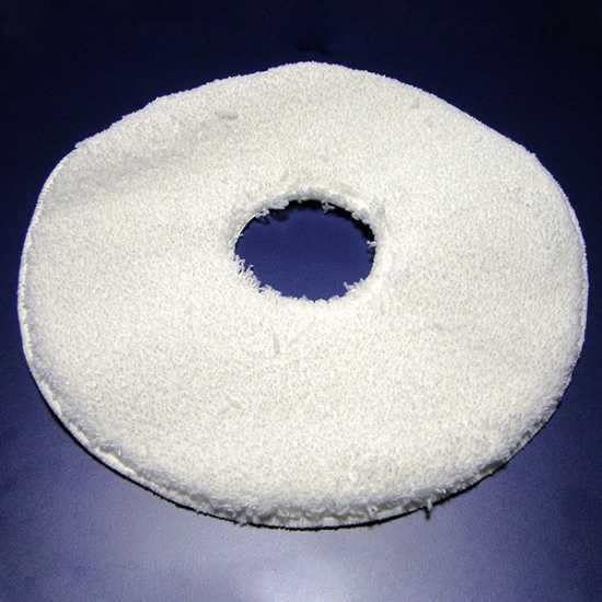 White microfiber pad for Grande Brio 35 Scrubber Dryer