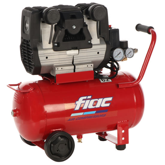 FIAC Xilence 24 XS258 - single-phase silenced electric air compressor - Oil-less - 2 HP motor - 24 litres