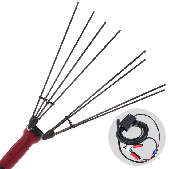 Archman AB01 - Electric olive harvester with telescopic pole - 220-315 cm - With cable for connection to 12V battery-powered