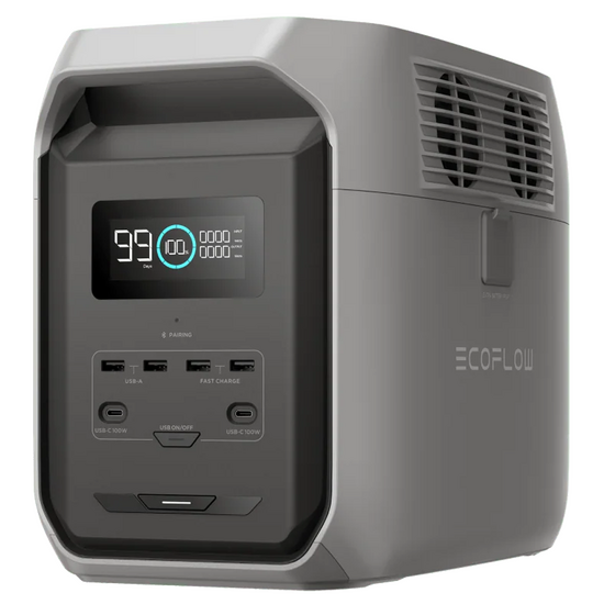 EcoFlow Delta 3 1500 - Portable PowerStation Battery - 1800W - 1536 Wh/51.2V