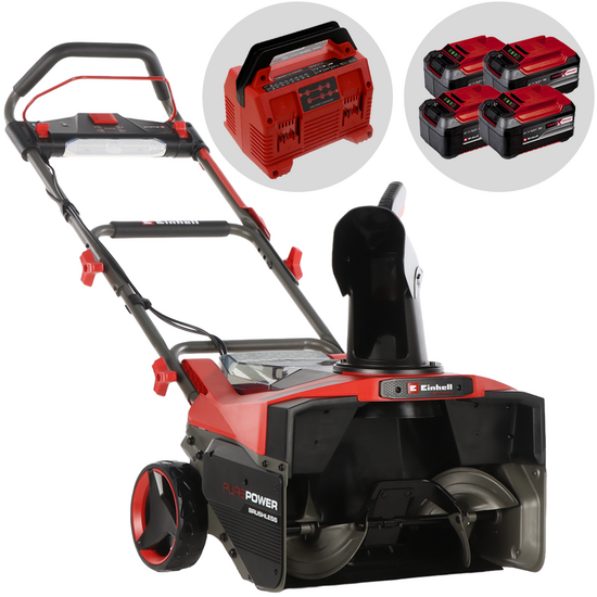 Einhell GP-ST 36/53 Li E BL - Battery-powered snow blower - 36V - 4x 18V 5.2Ah