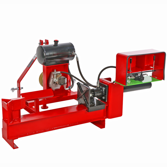 16T tractor-mounted log splitter - Horizontal