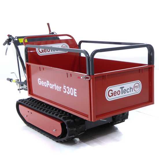 GeoTech Pro tracked power barrow GeoPorter 530E, extendable skip - 500 loading capacity