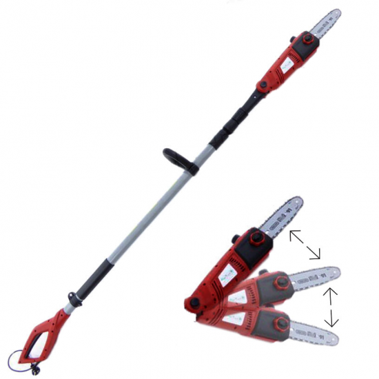 GeoTech PT 750 Electric Pruner on Telescopic Pole - Pruning Saw