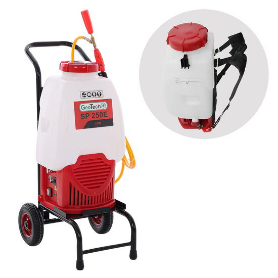 GeoTech SP 250 E - Battery-powered Sprayer Pump - Backpack + Trolley - 25L