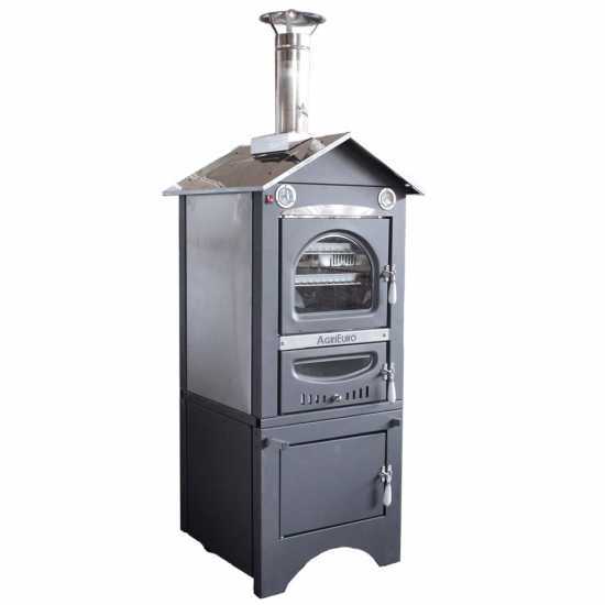 Agrieuro Minimus 50 EXT Stainless Steel Wood-fired Oven for Outdoor - with ventilation system