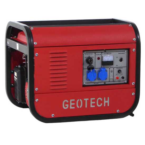 GeoTech GGSA3000ES - 2.7 kW Power Generator with AVR and Electric Start - DC 2.5 kW Single-phase