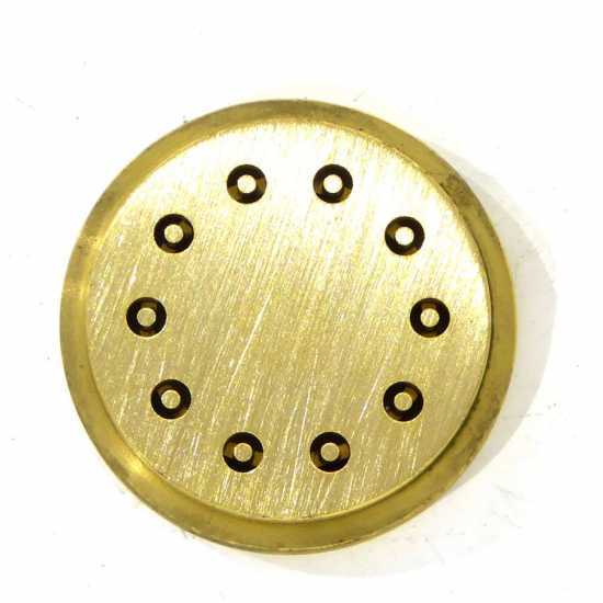 Brass Pasta Die for 10 mm BUCATINI 4. Specific for New O.M.R.A. Pasta Makers