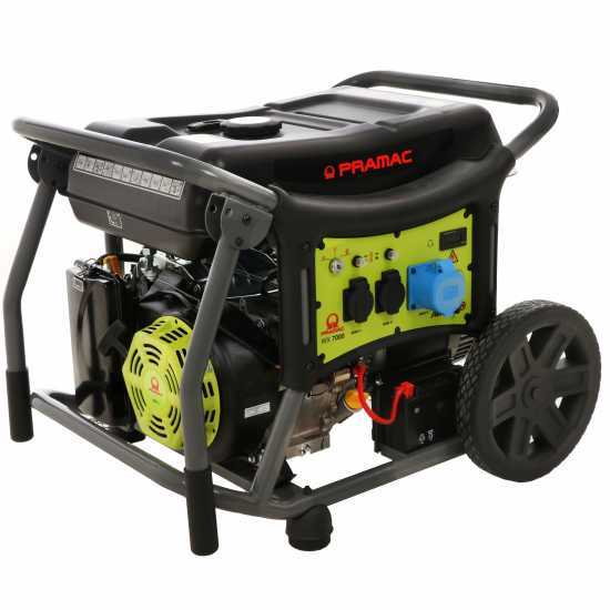 Pramac WX7000 - 6.1 kW Wheeled Power Generator with AVR and Electric Start - DC 5.8 kW Single-phase